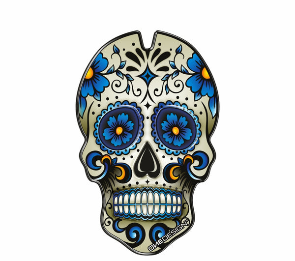 Tankpad Skull Blue