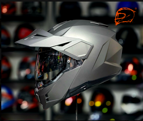Casco HJC Abatible i80 Adventure Titanium Mate