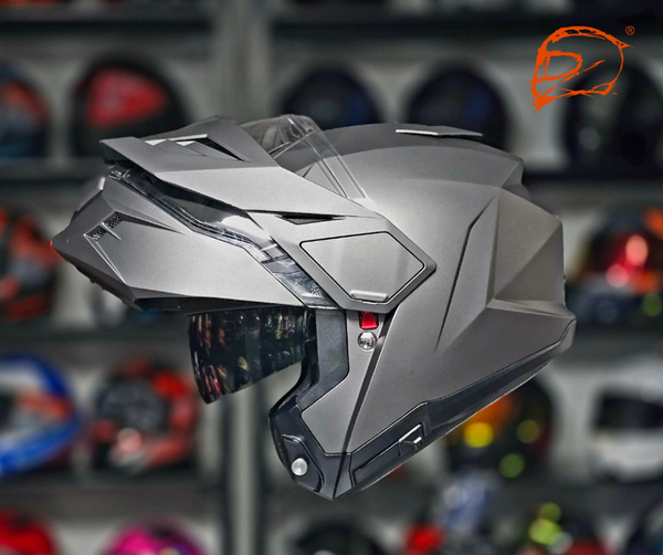 Casco HJC Abatible i80 Adventure Titanium Mate