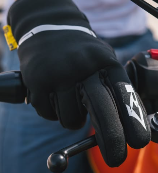 Guantes Impermeables y para frio R7 4331 Negro Amarillo