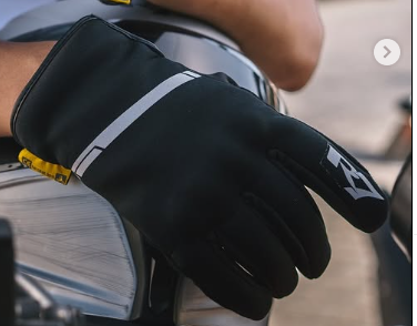 Guantes Impermeables y para frio R7 4331 Negro Amarillo