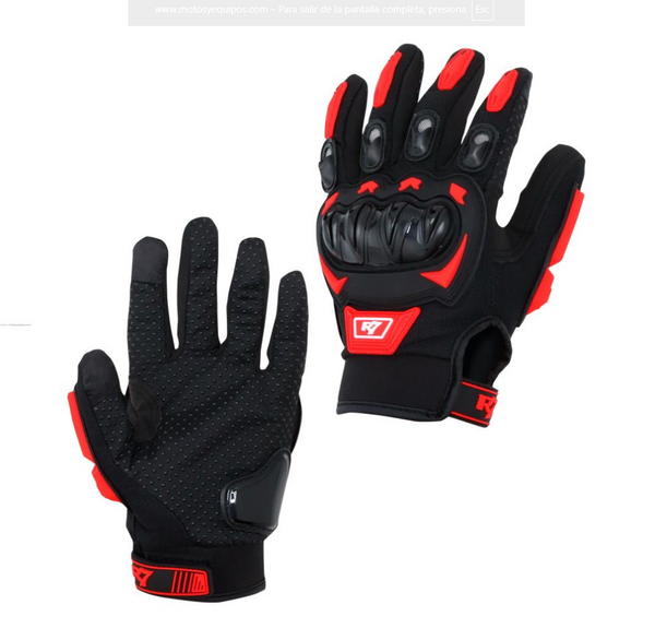 GUANTES VEL R7 RACING ROJO R7-2 TOUCH