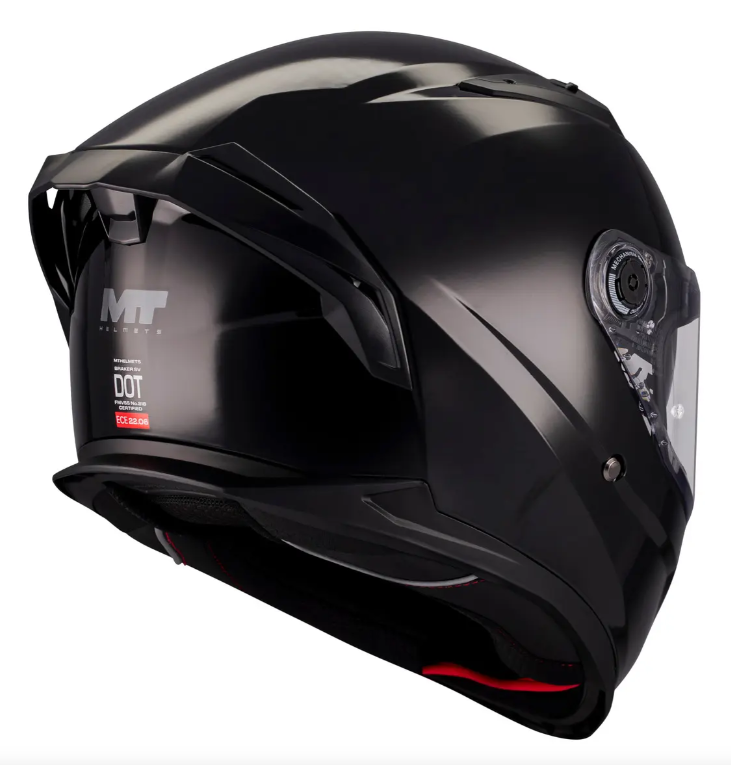 Casco Mt Helmets Braker A1 Negro Brillo
