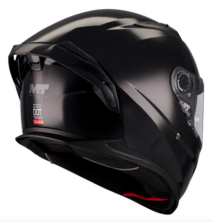 Casco Mt Helmets Braker A1 Negro Brillo