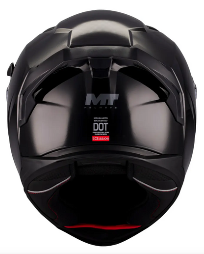 Casco Mt Helmets Braker A1 Negro Brillo