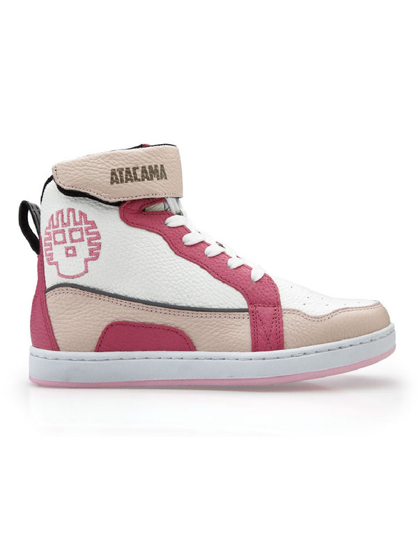Tenis Para Motociclista Steff Biker Piel Rosa Con Protecciones Atacama