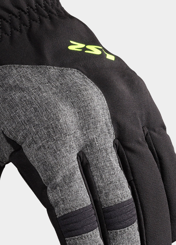 Guantes Ls2 Urbs II Touring Impermeables Negro Gris Amarillo