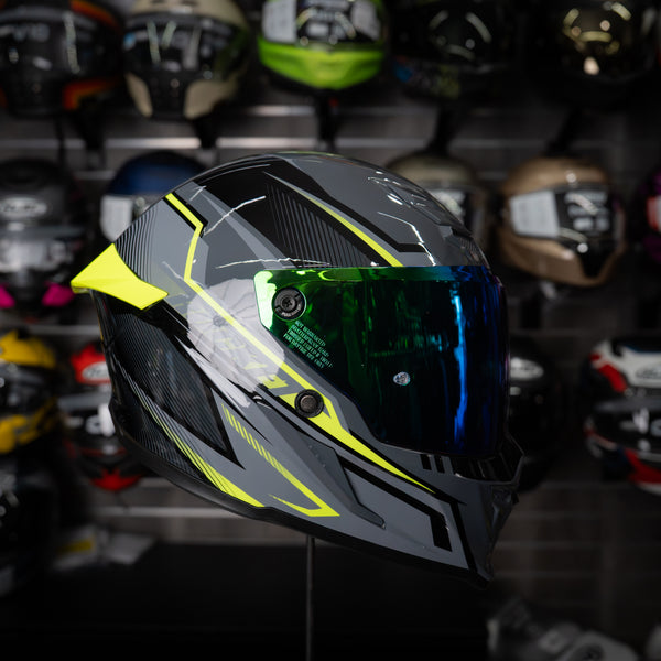Casco Integral Joe Rocket Rkt 240 Mission Neon Brillo