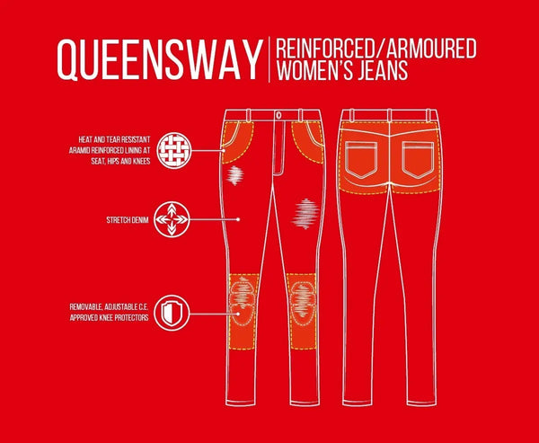 Pantalón Joe Rocket Dama Queensway Negro