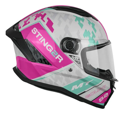 Casco MT Stinger 2 Goliat A18 Brillo