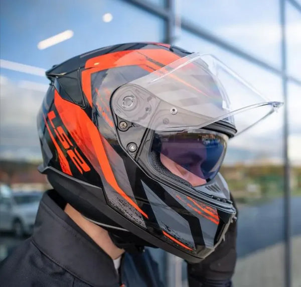 Casco Integral LS2 Stream II Fury Rojo Brillo FF808