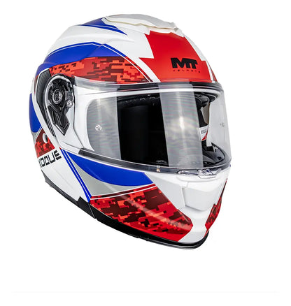 Casco Abatible MT Exodus Columbia A25 Rojo Mate