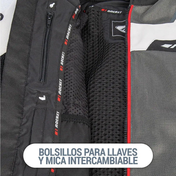 CHAMARRA JOE ROCKET ION MESH NEGRO