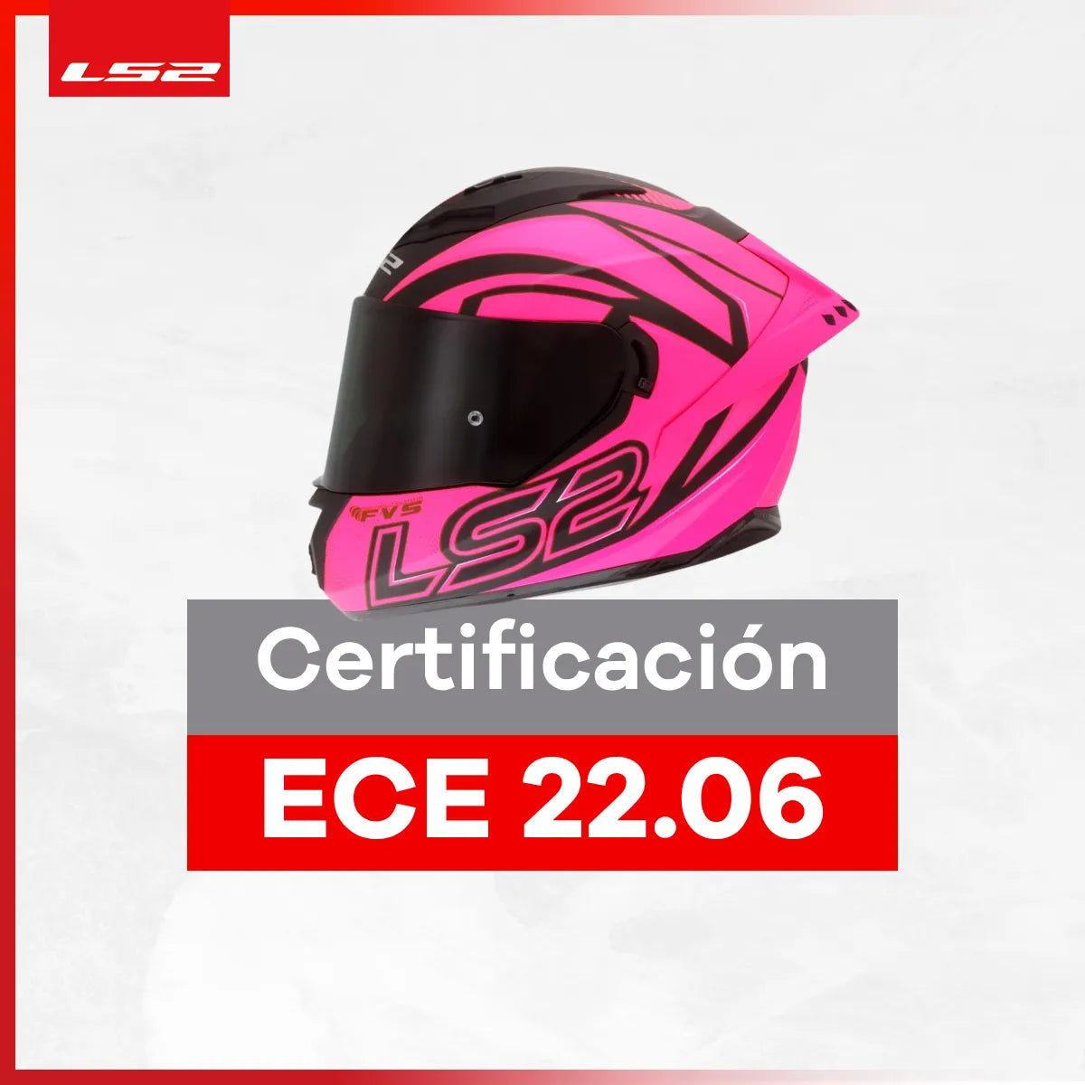 Casco Integral LS2 Con Intercomunicador integrado Y Led Fusion Rosa Negro Mate FF806