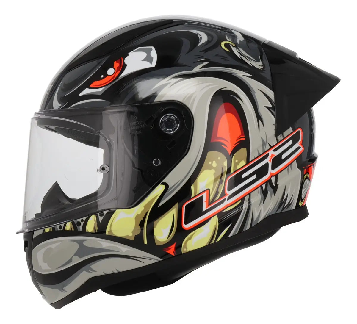 Casco Integral LS2 Spox Rojo Gris Brillo FF353