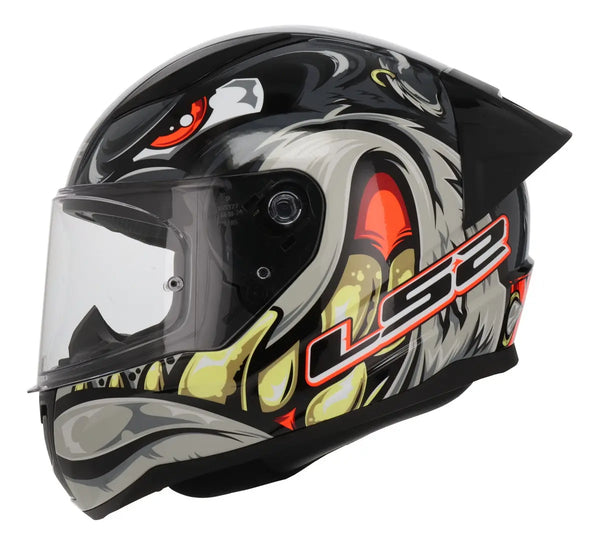 Casco Integral LS2 Spox Rojo Gris Brillo FF353