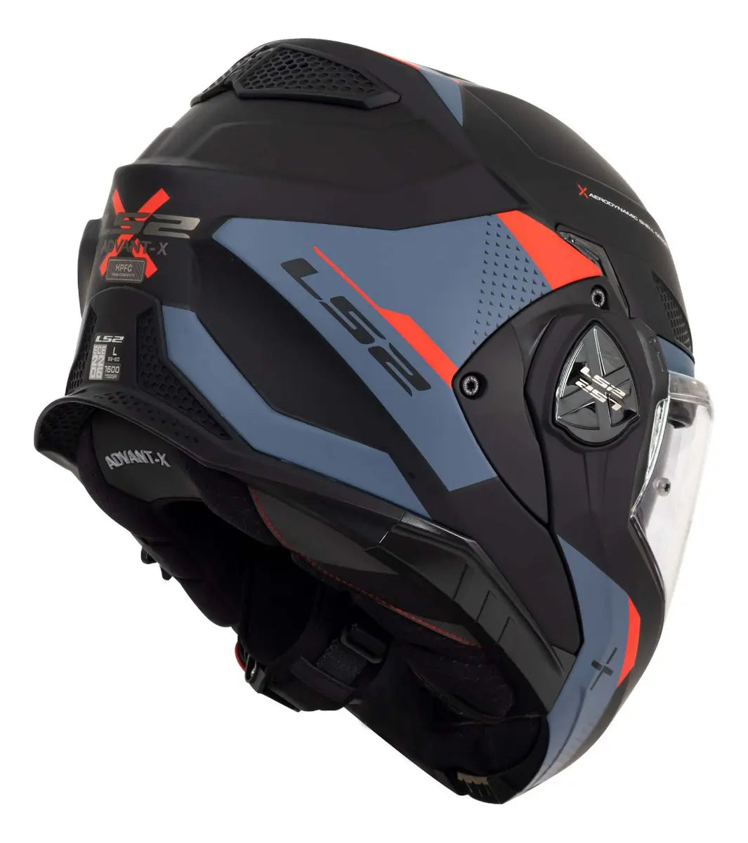 Casco Abatible LS2 Advant X Oblivion Negro Azul FF901