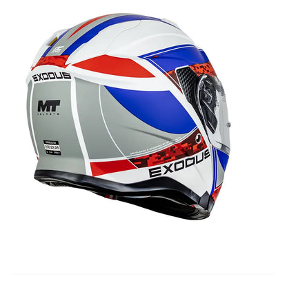 Casco Abatible MT Exodus Columbia A25 Rojo Mate