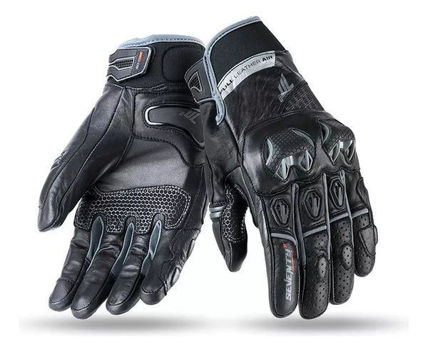 Guantes Seventy Sd-N32 Racing Naked Negro Gris