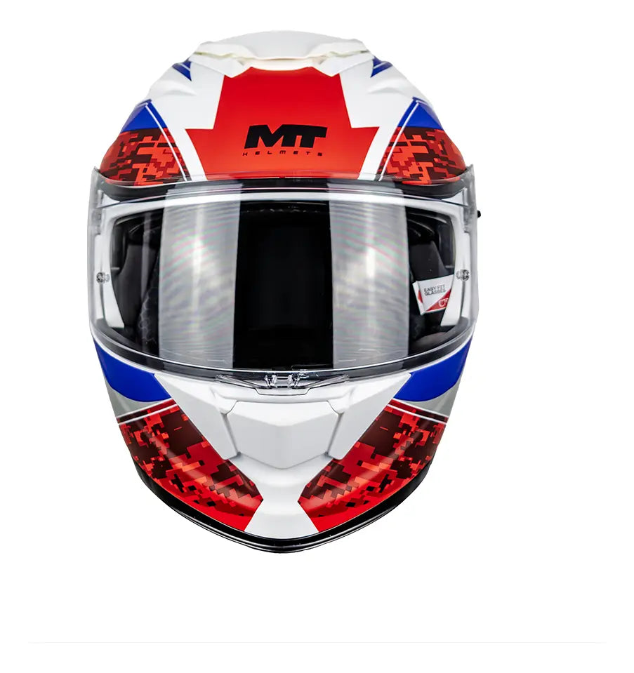 Casco Abatible MT Exodus Columbia A25 Rojo Mate