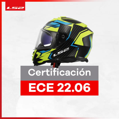 Casco Integral Ls2 Storm II Tracker Negro Amarillo FF800