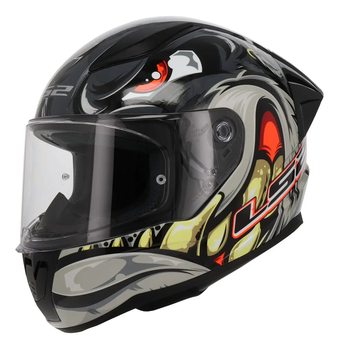 Casco Integral LS2 Spox Rojo Gris Brillo FF353
