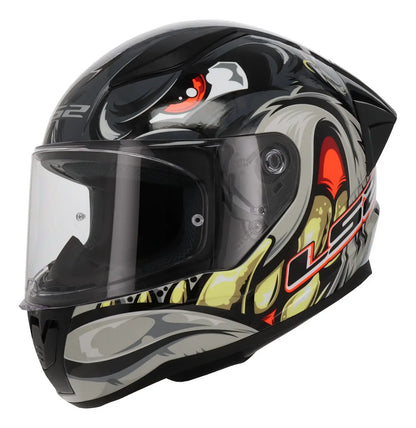 Casco Integral LS2 Spox Rojo Gris Brillo FF353