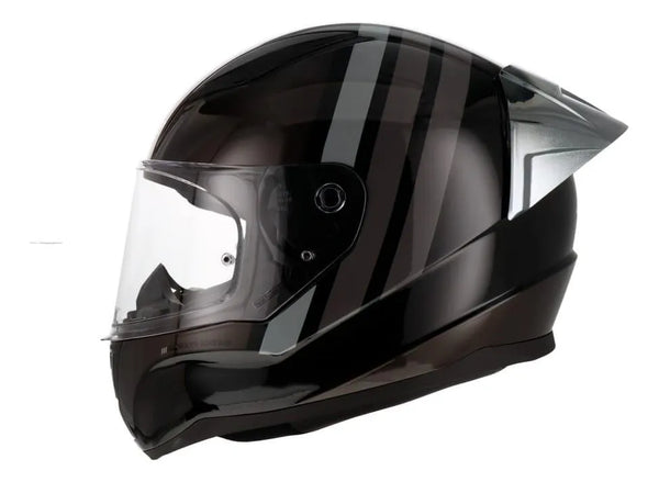 Casco Integral Ls2 Rapid II Shelley Negro Plata FF353