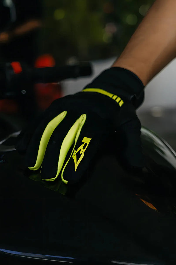 Guantes R7 Racing 4331 Negro Amarillo