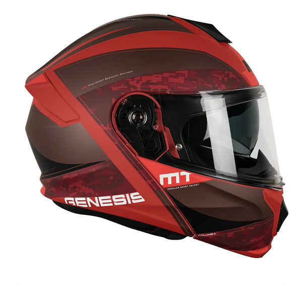 Casco Abatible Mt 935 RSV Genesis Columbia R SV Rojo Mate