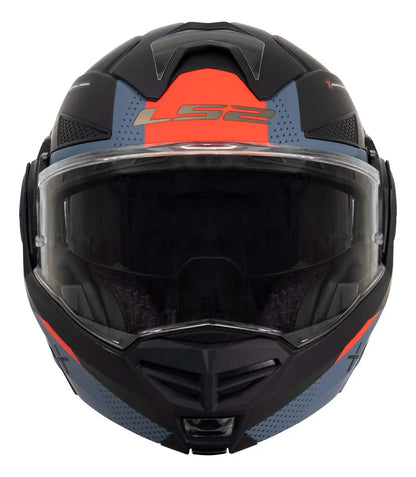 Casco Abatible LS2 Advant X Oblivion Negro Azul FF901