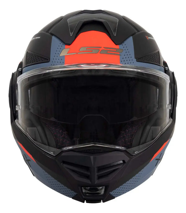 Casco Abatible LS2 Advant X Oblivion Negro Azul FF901
