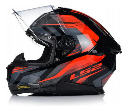 Casco Integral LS2 Stream II Fury Rojo Brillo FF808