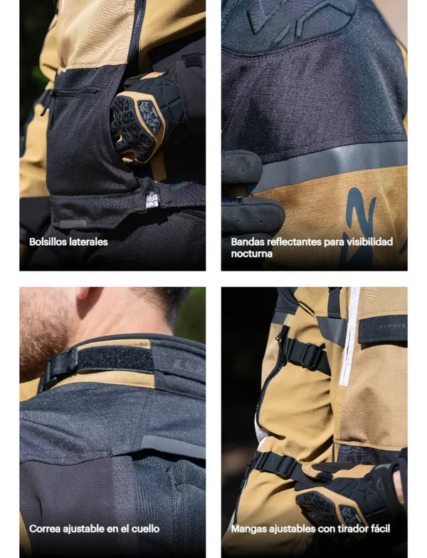 Chamarra LS2 Deportiva Verde X-Master Textil
