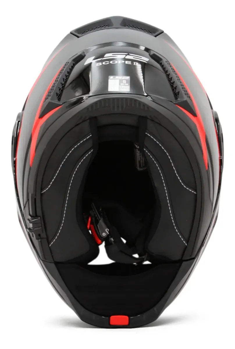 Casco Abatible LS2 Scope Skid II + Pinlock Rojo FF902