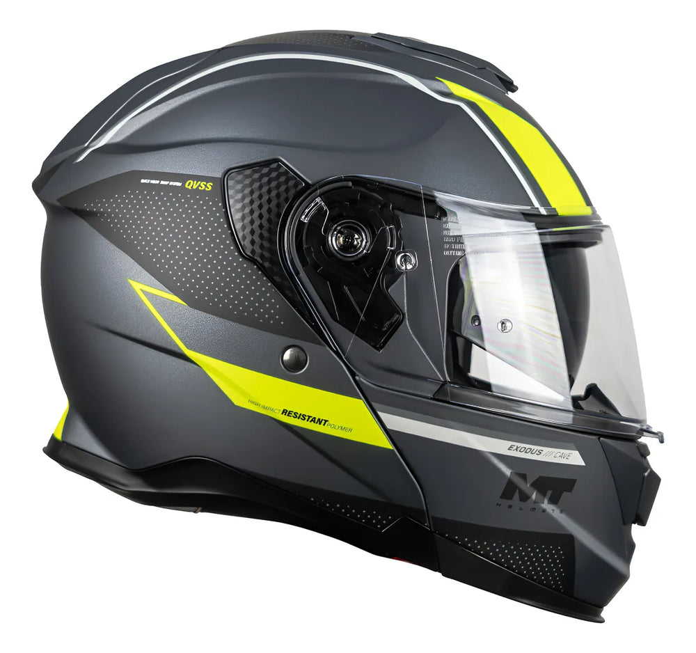 casco abatible mt helmets odyssey Casco Abatible MT Exodus Cave C3 Gris Brillo – Moto Helmets & Sebastian SA de CV