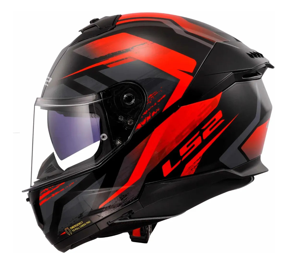 Casco Integral LS2 Stream II Fury Rojo Brillo FF808