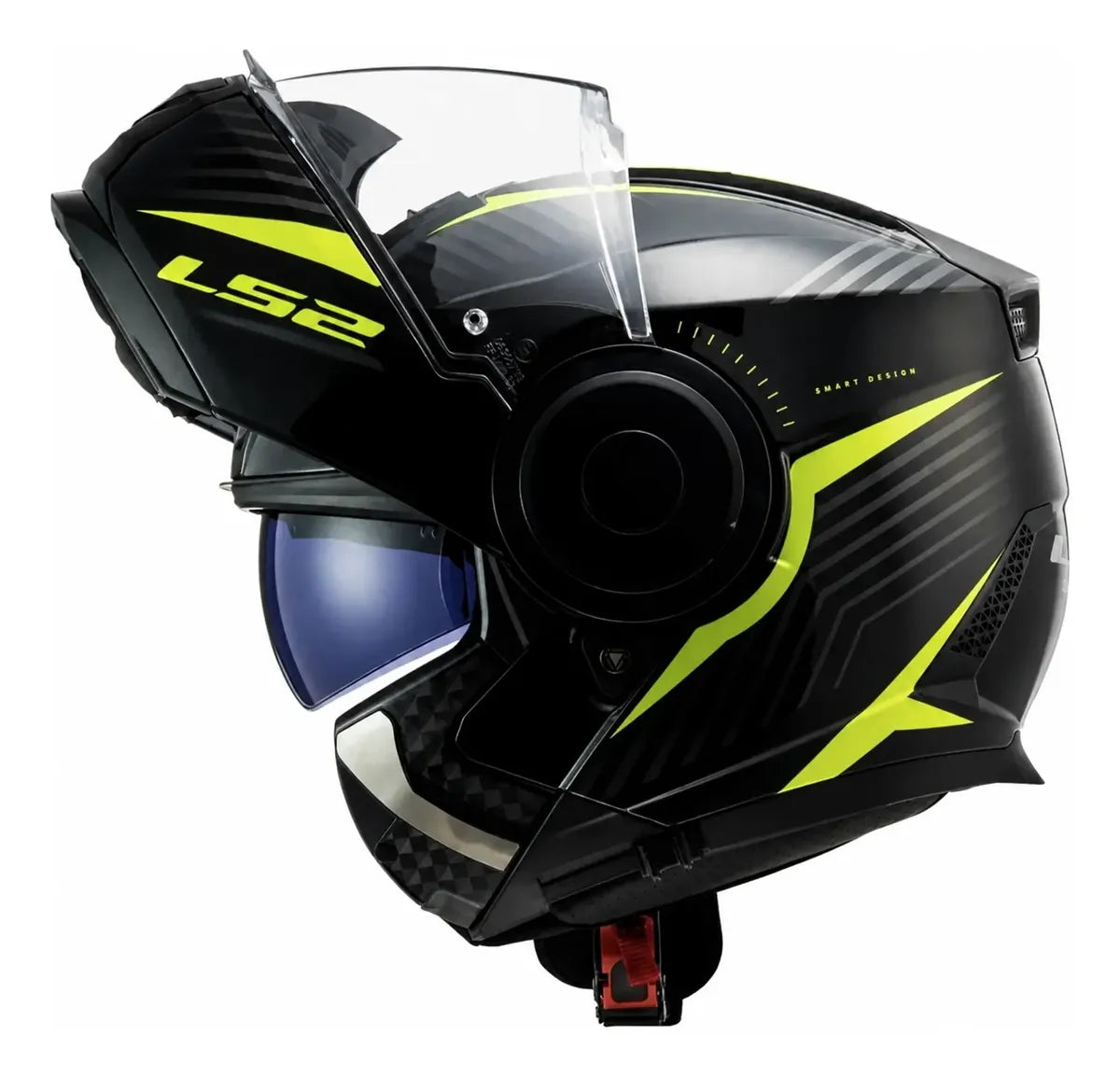 Casco Abatible LS2 Scope Skid II + Pinlock Amarillo FF902