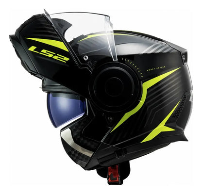 Casco Abatible LS2 Scope Skid II + Pinlock Amarillo FF902