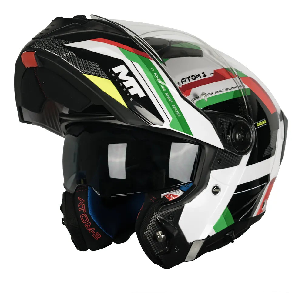 Casco MT Atom 2 SV Abatible Bast B6 Brillo