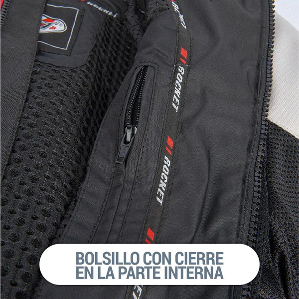 CHAMARRA JOE ROCKET ION MESH NEGRO