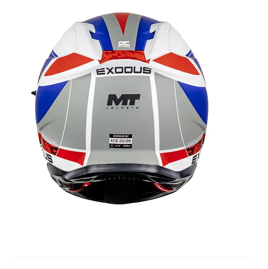 Casco Abatible MT Exodus Columbia A25 Rojo Mate