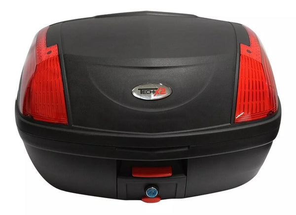 Cajuela Techx2 889 Negra C/ Reflejante Rojo 45L