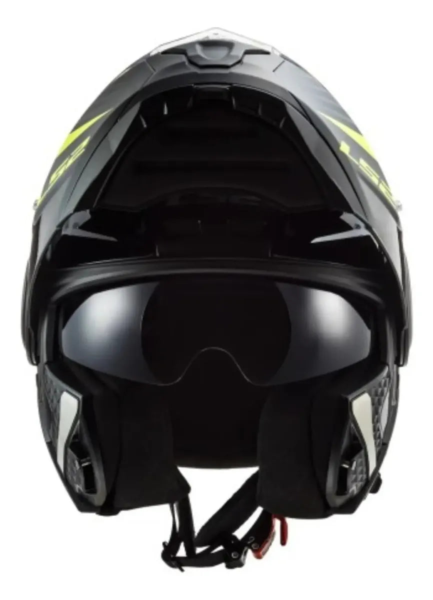 Casco Abatible LS2 Scope Skid II + Pinlock Amarillo FF902