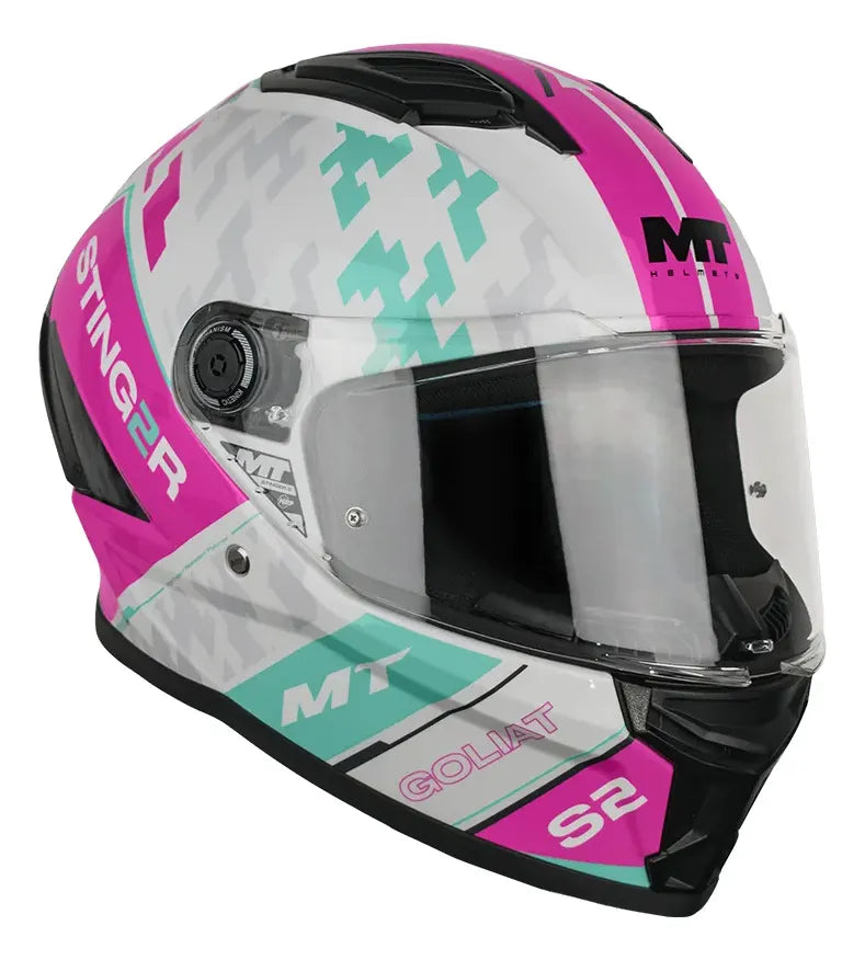 Casco MT Stinger 2 Goliat A18 Brillo