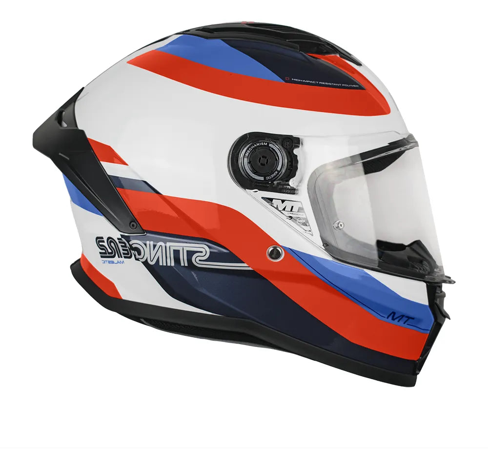 Casco MT Stinger 2 Majestic A7 Brillo + mica oscura