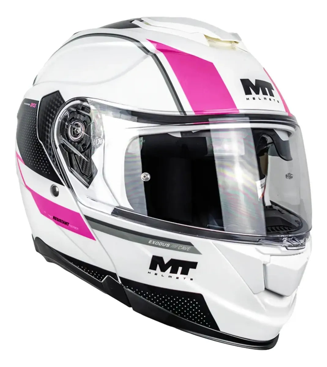 Casco Abatible MT Exodus Cave B8 Rosa Brillo