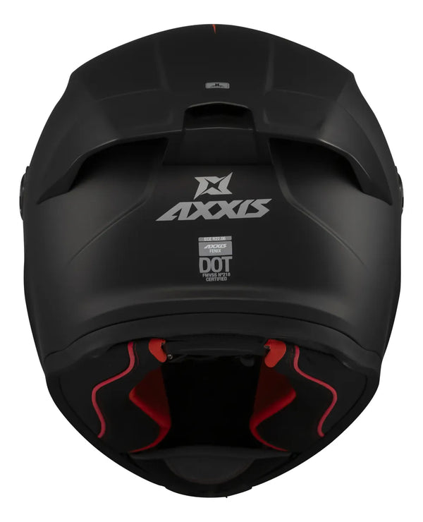 Casco Integral Axxis Fenix A1 Negro Mate FF132