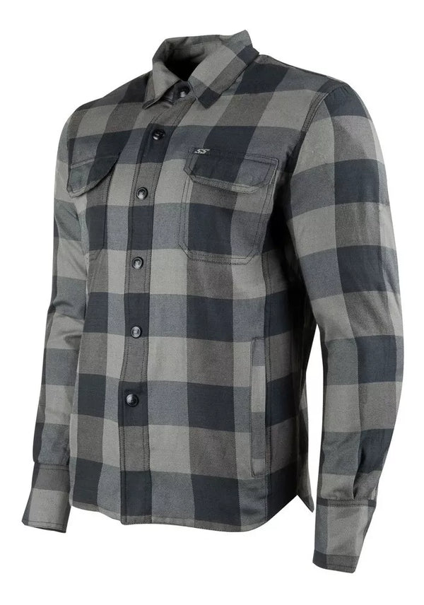 CHAMARRA CAMISA TRUE GRIT SPEED AND STRENGHT NEGRO GRIS