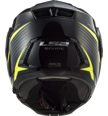 Casco Abatible LS2 Scope Skid II + Pinlock Amarillo FF902